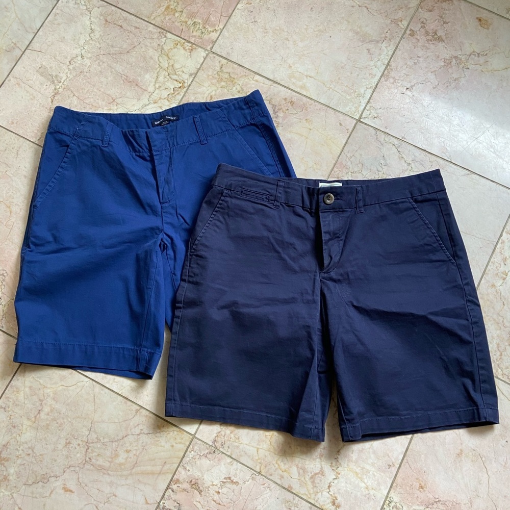 Navy and royal blue Bermuda shorts Gap